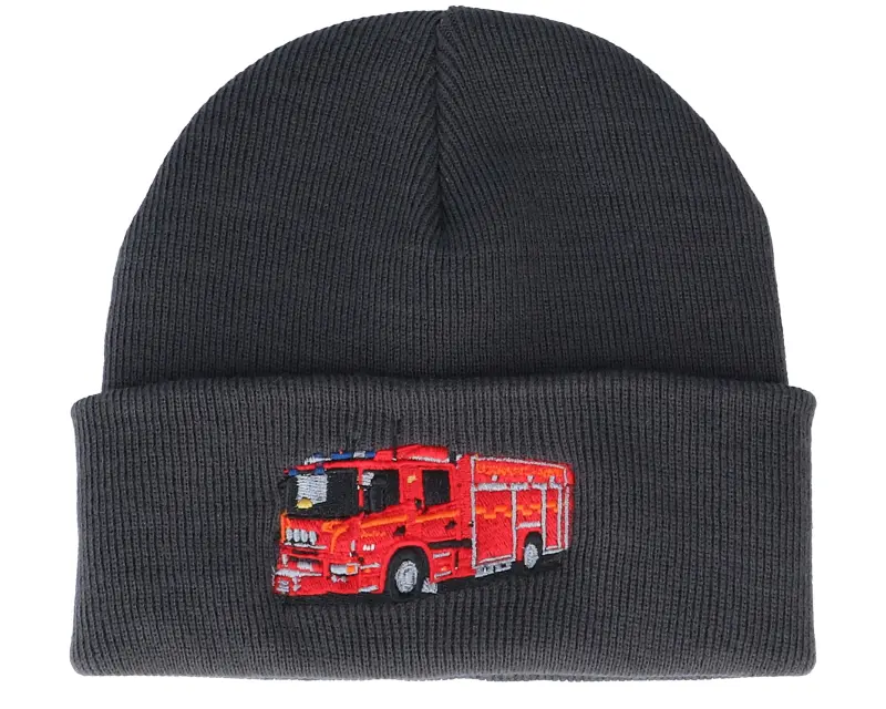 Kiddo Cap Kids Fire Truck Graphite Grey Cuff online