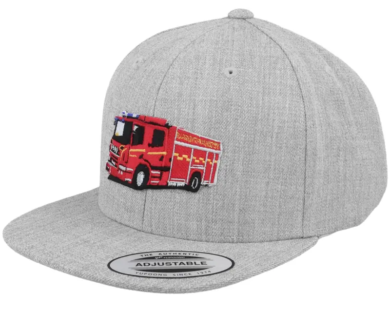 Kiddo Cap Kids Fire Truck Heather Grey Snapback online