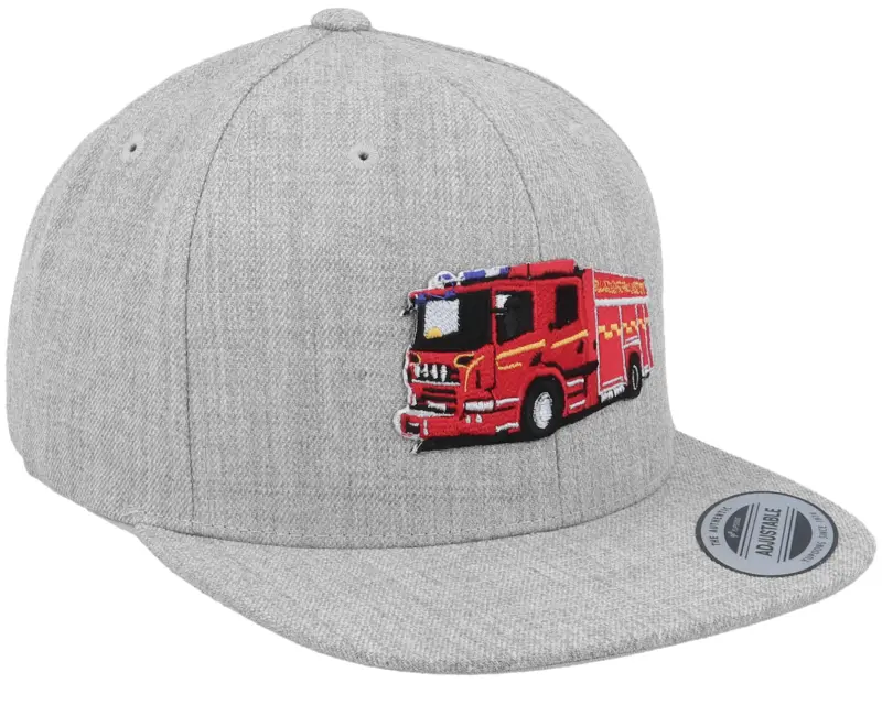 Kiddo Cap Kids Fire Truck Heather Grey Snapback online