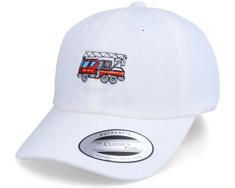 Kiddo Cap Kids Fire Truck White Dad Cap online