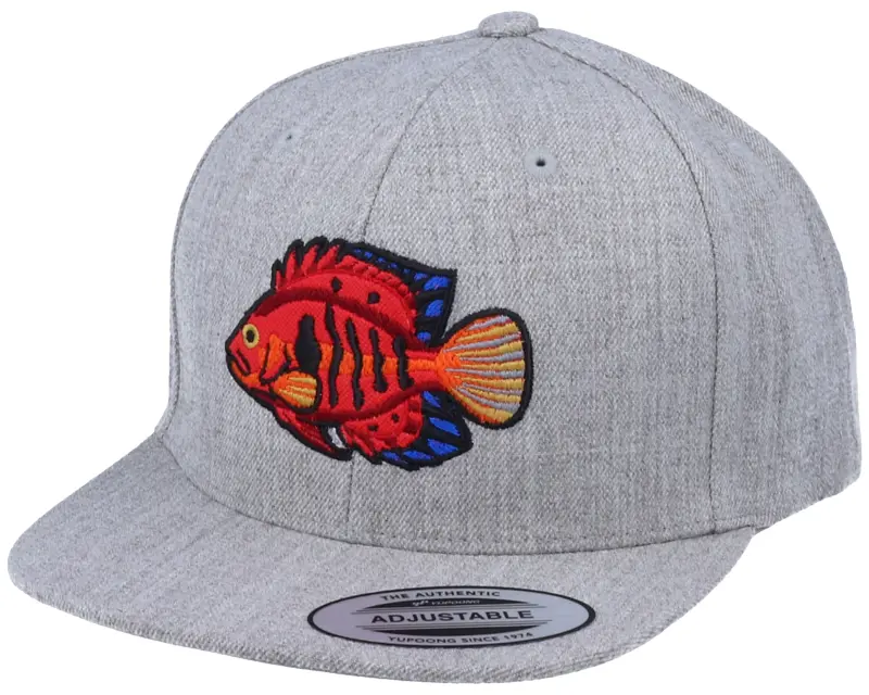 Kiddo Cap Kids Flame Angel Fish Heather Grey Snapback online