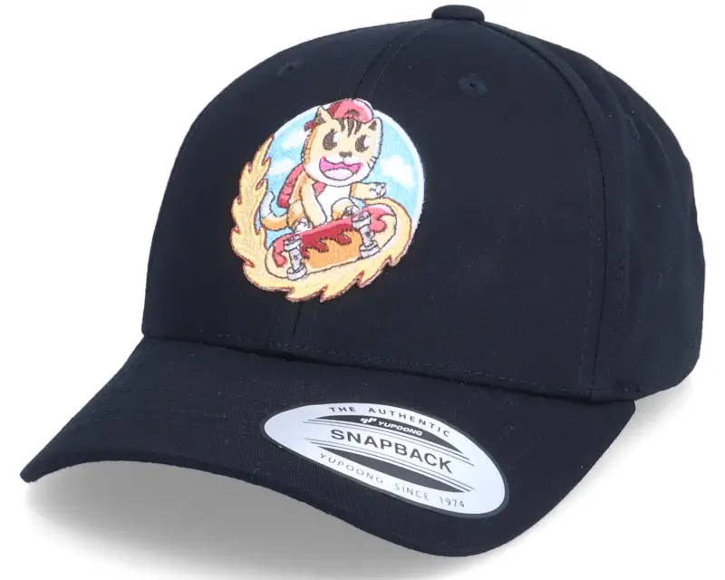 Kiddo Cap Kids Flame Boarder Skater Cat Black Adjustable online