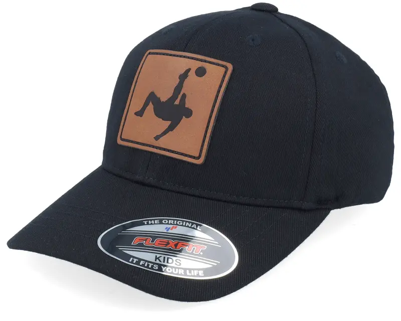 Kiddo Cap Kids Football Bicycle Kick Engraved Black Flexfit online