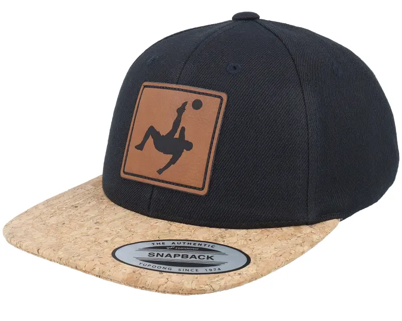Kiddo Cap Kids Football Bicycle Kick Engraved Cork/Black Snapback online
