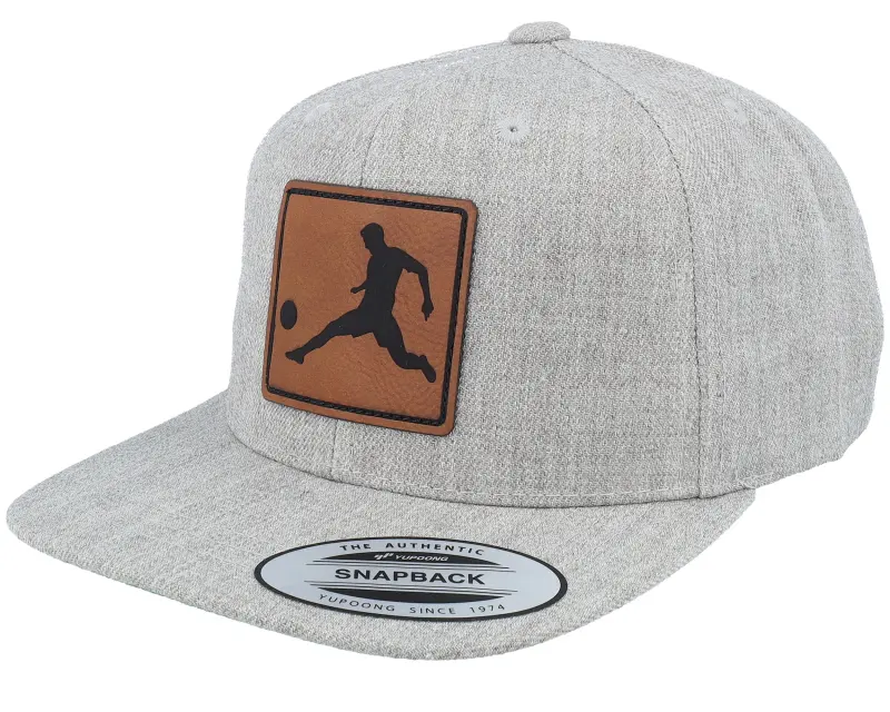 Kiddo Cap Kids Football Player Engraved Heather Grey Snapback online