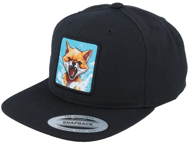 Kiddo Cap Kids Fox Action Patch Black Snapback online