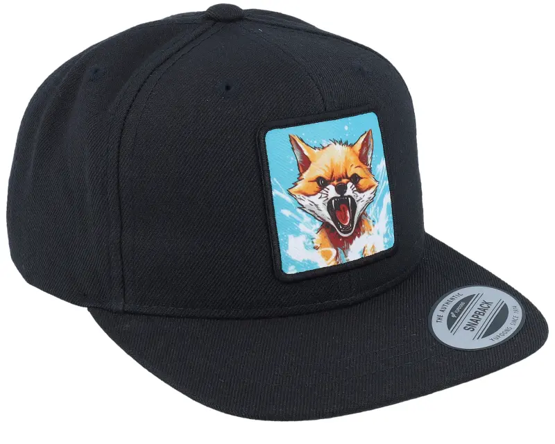Kiddo Cap Kids Fox Action Patch Black Snapback online