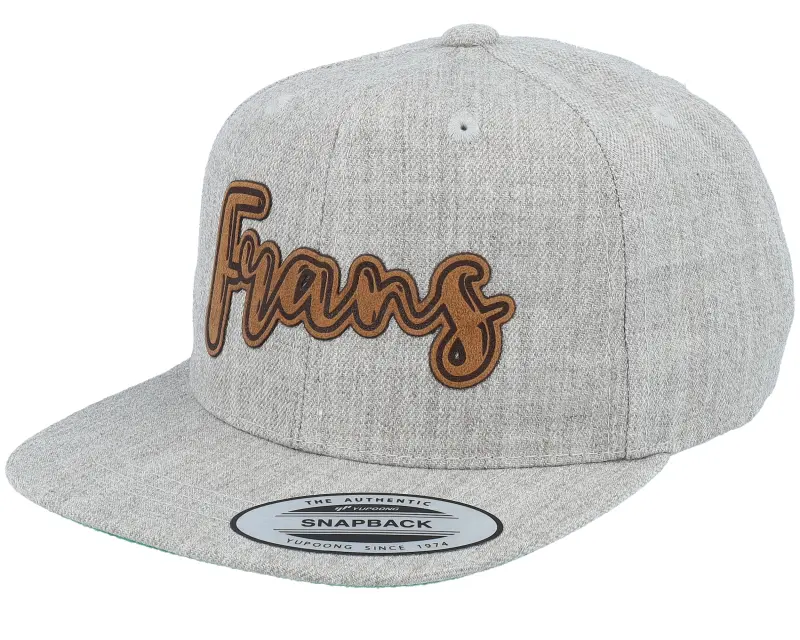 Kiddo Cap Kids Frans Engraved Patch Heather Grey Snapback online