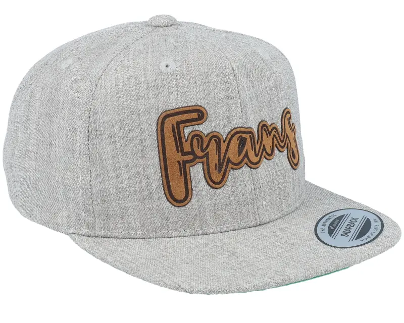 Kiddo Cap Kids Frans Engraved Patch Heather Grey Snapback online