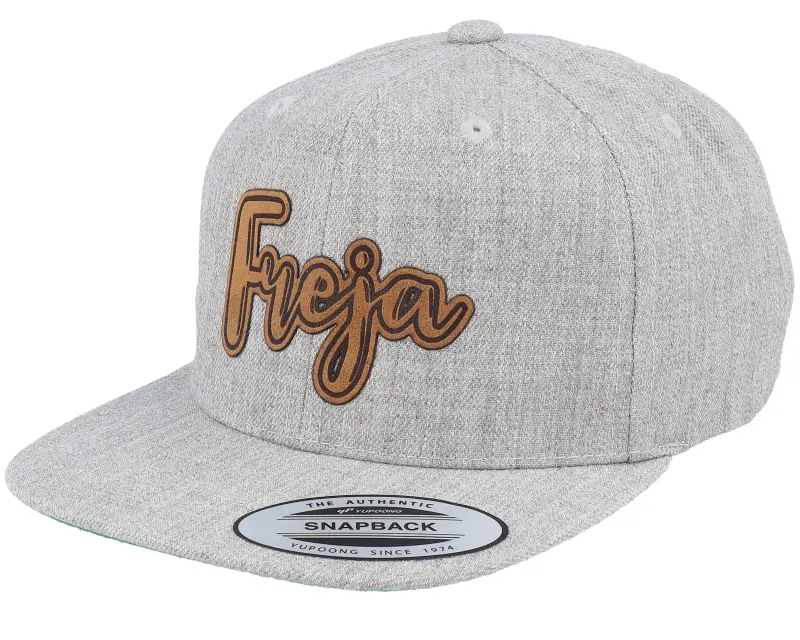 Kiddo Cap Kids Freja Engraved Patch Heather Grey Snapback online