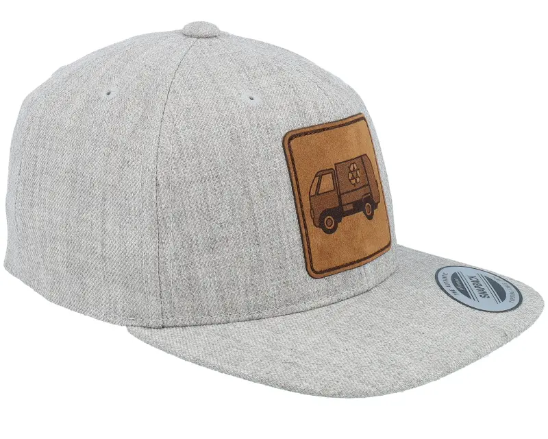 Kiddo Cap Kids Garbage Truck Engraved Patch Heather Grey online