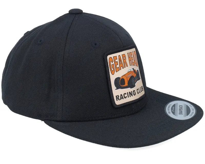 Kiddo Cap Kids Gear Head Racing Club Patch Black Snapback online