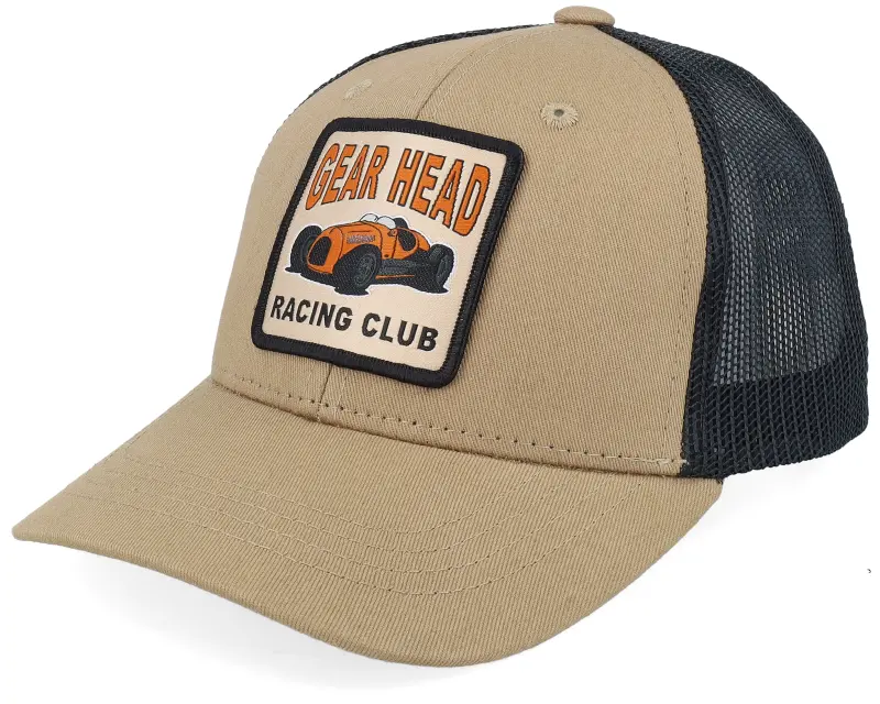 Kiddo Cap Kids Gear Head Racing Club Patch Caramel/Black Trucker online