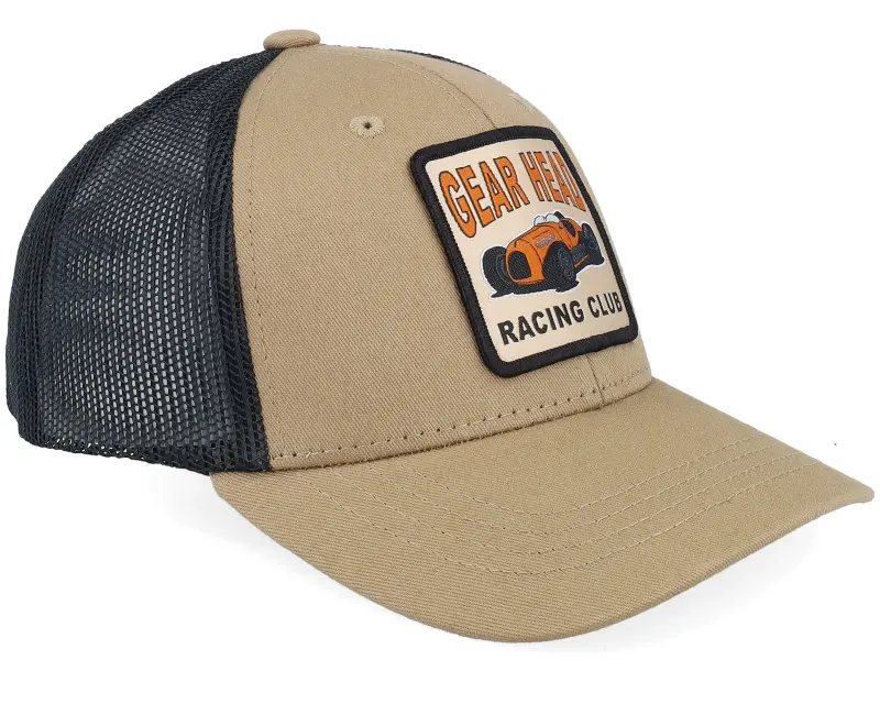 Kiddo Cap Kids Gear Head Racing Club Patch Caramel/Black Trucker online