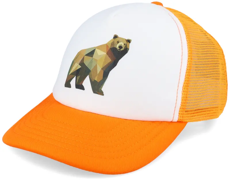 Kiddo Cap Kids Geometry Bear Orange/White Foam online