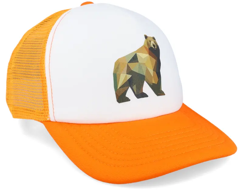 Kiddo Cap Kids Geometry Bear Orange/White Foam online