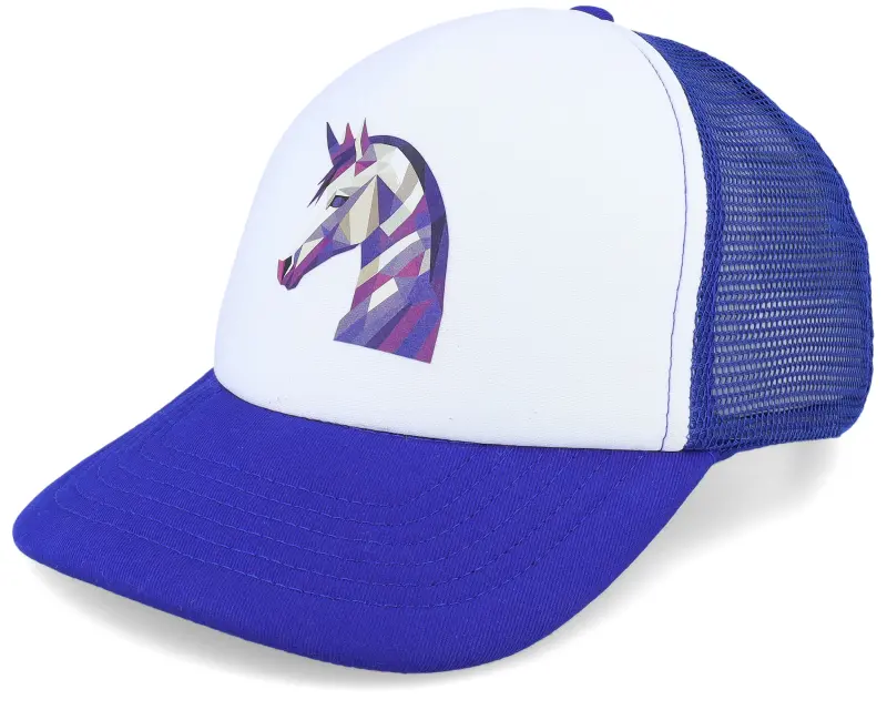 Kiddo Cap Kids Geometry Unicorn Royal Blue/White Foam Trucker online