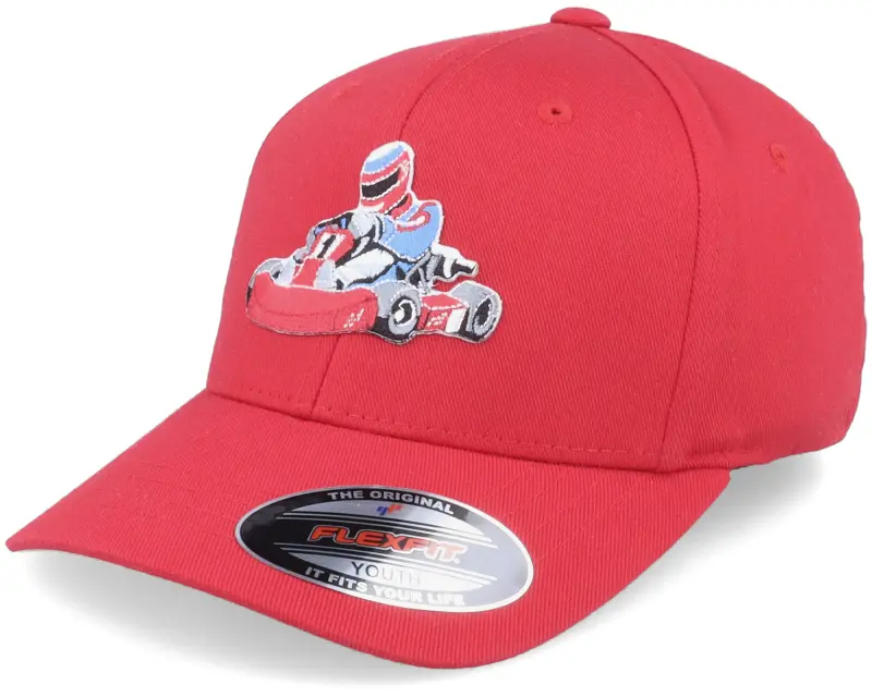 Kiddo Cap Kids Gokart Racer Red Flexfit online