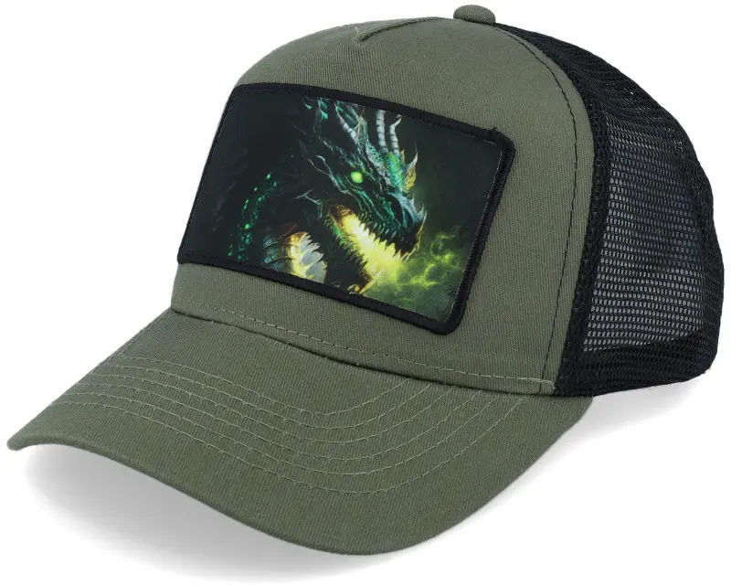 Kiddo Cap Kids Green Dragon Wide Loden/Black Trucker online