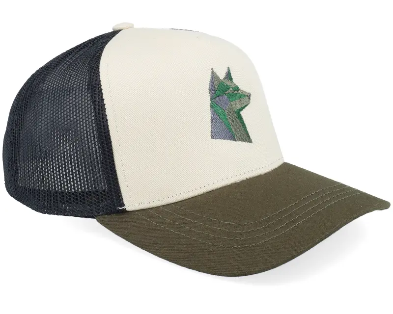 Kiddo Cap Kids Green Paper Fox Stone/Black/Olive A-frame Trucker online