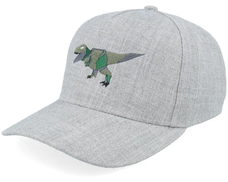 Kiddo Cap Kids Green Paper T-rex Heather Grey A-frame Adjustable online