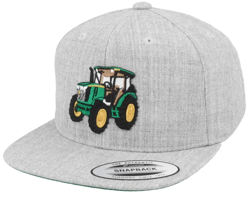 Kiddo Cap Kids Green Tractor Heather Grey Snapback online