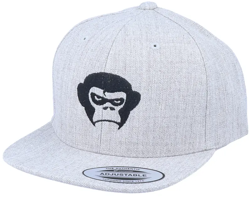 Kiddo Cap Kids Grumpy Monkey Heather Grey Snapback online
