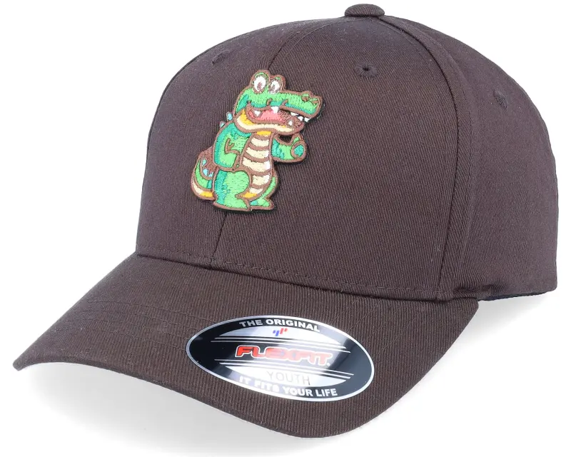 Kiddo Cap Kids Happy Crocodile Brown Flexfit online