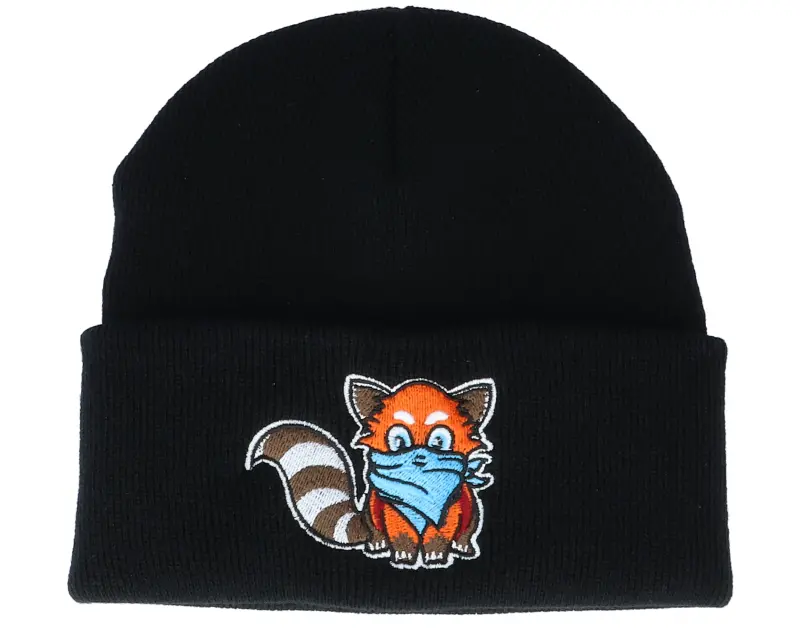 Kiddo Cap Kids Hatsie The Red Panda Black Beanie online