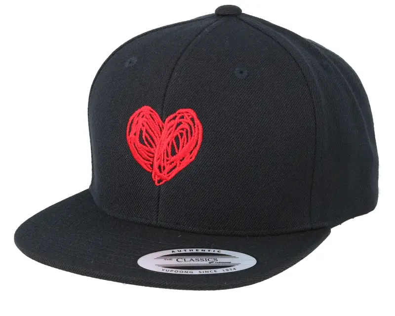 Kiddo Cap Kids Heart Black Snapback online