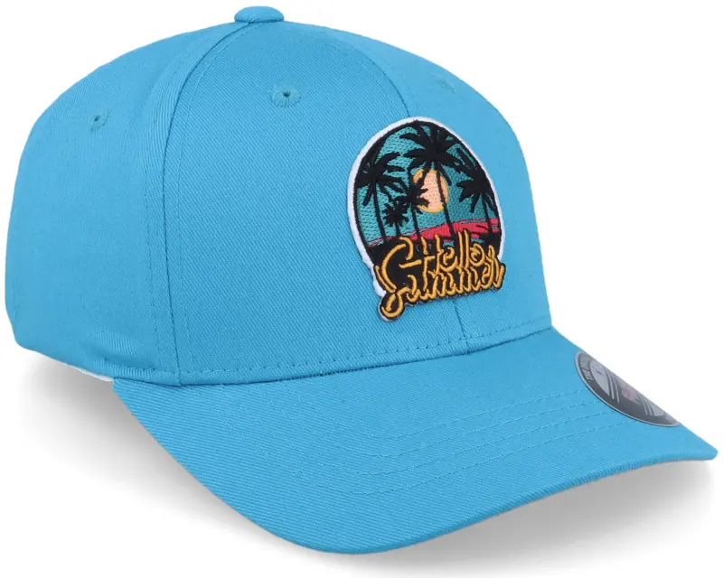 Kiddo Cap Kids Hello Summer Palm Sunset Ocean Blue Flexfit online