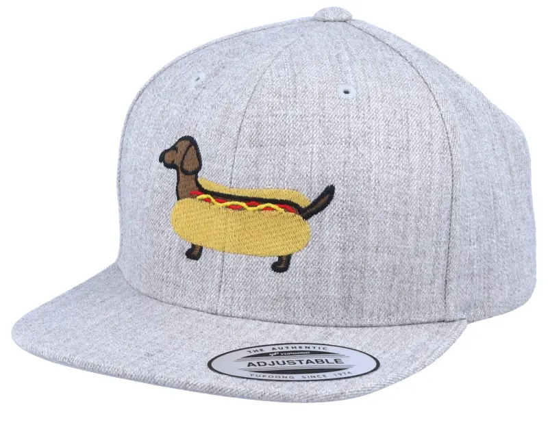 Kiddo Cap Kids Hot Dog Heather Grey Snapback online
