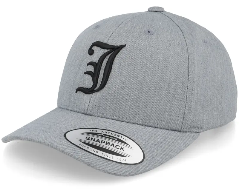 Kiddo Cap Kids J Letter 3d Heather Grey Adjustable online