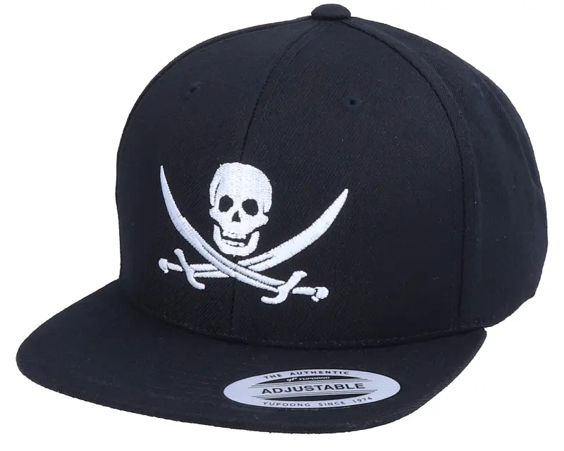 Kiddo Cap Kids Jolly Roger Pirate Black Snapback online