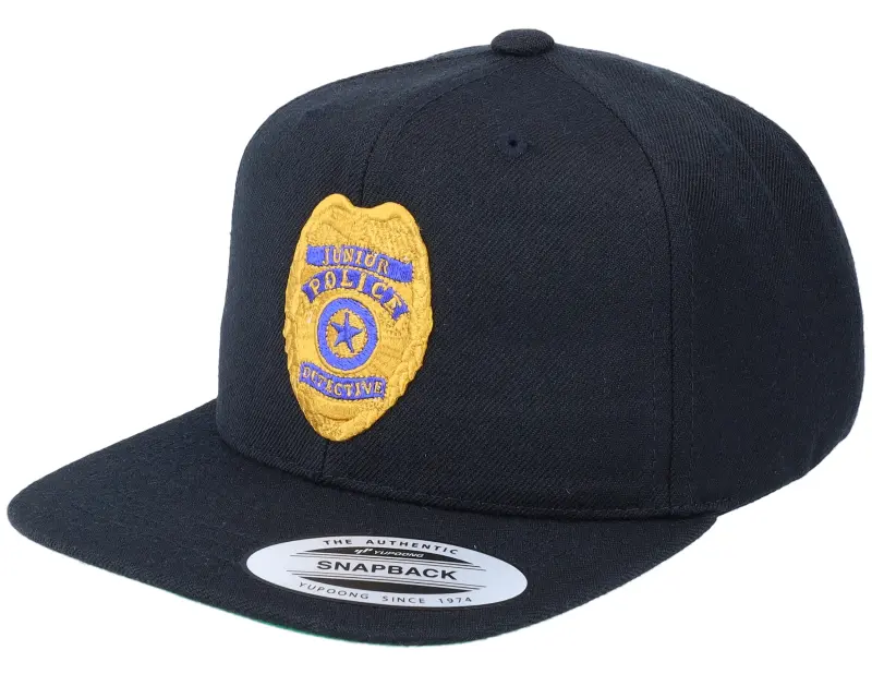 Kiddo Cap Kids Junior Police Badge Black Snapback online