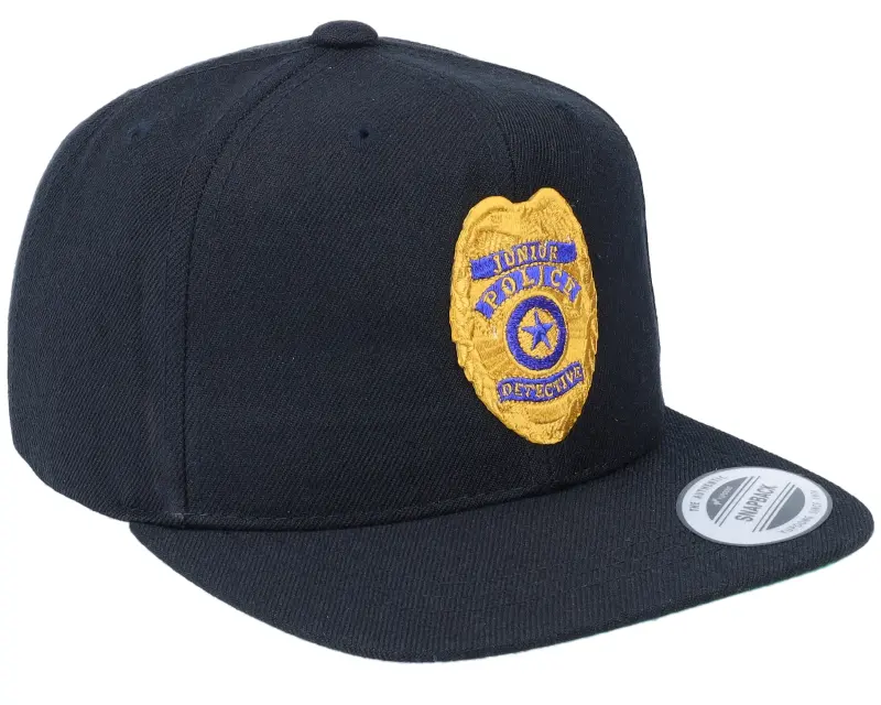 Kiddo Cap Kids Junior Police Badge Black Snapback online
