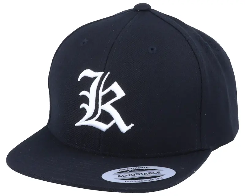 Kiddo Cap Kids K Letter 3D Black Snapback online