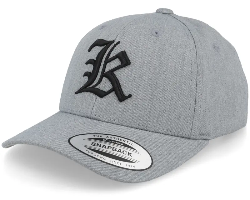 Kiddo Cap Kids K Letter 3d Heather Grey Adjustable online