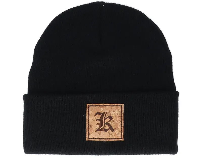 Kiddo Cap Kids K Letter Patch Black Cuff online