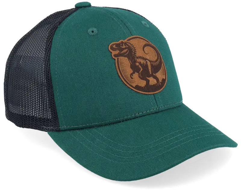 Kiddo Cap Kids Kids T-rex Dino Brown Round Patch Forest/Black online