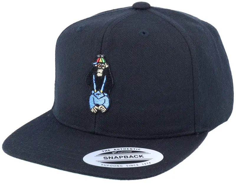 Kiddo Cap Kids Kikazaru Hear Nothing Monkey Black Snapback online