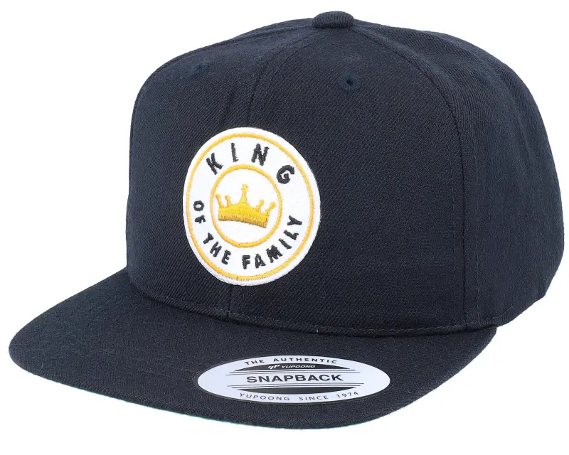 Kiddo Cap Kids King Of The Family Black Snapback online