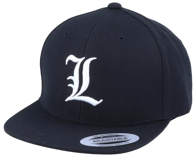 Kiddo Cap Kids L Letter 3D Black Snapback online