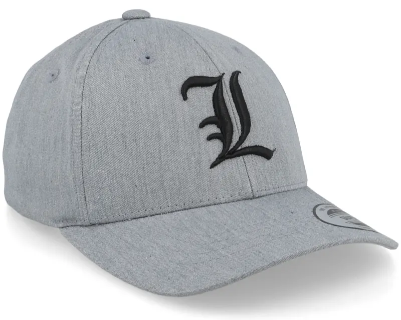 Kiddo Cap Kids L Letter 3d Heather Grey Adjustable online