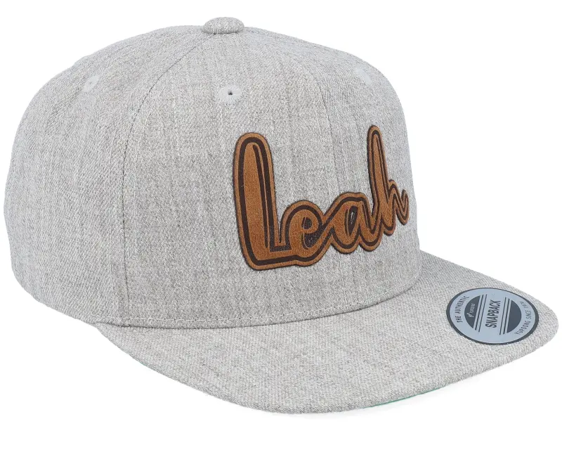 Kiddo Cap Kids Leah Engraved Patch Heather Grey Snapback online