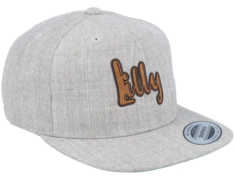 Kiddo Cap Kids Lilly Engraved Patch Heather Grey Snapback online
