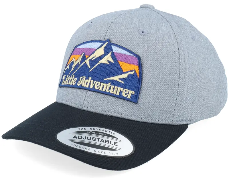 Kiddo Cap Kids Little Adventurer Mountain Heather Grey/Black Adjustable online
