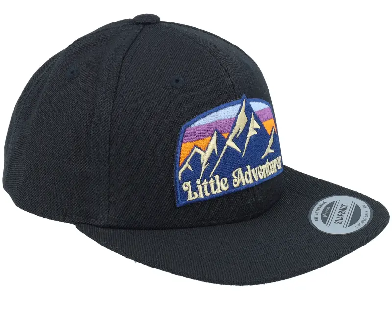 Kiddo Cap Kids Little Adventurer Mountain Patch Black online