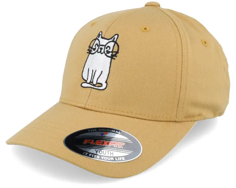 Kiddo Cap Kids Little Cat With Glasses Curry Flexfit online