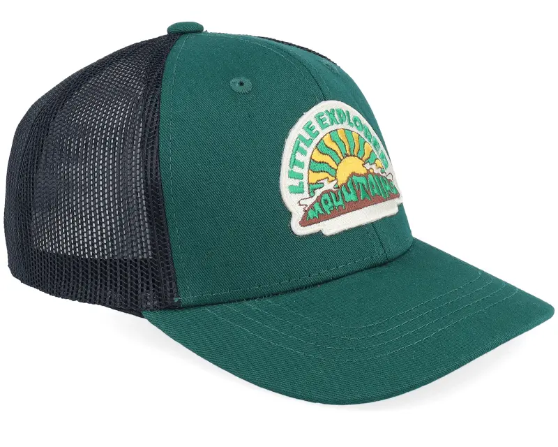 Kiddo Cap Kids Little Explorer Mountain Light Forest/Black Trucker online